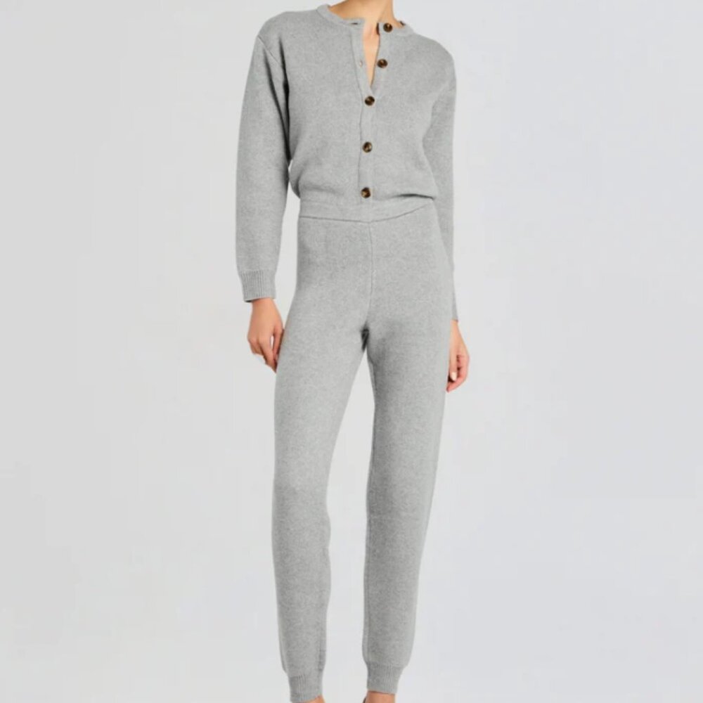 SER.O.YA HEATHERED GREY WREN JUMPSUIT SIZE MEDIUM NWT